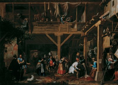Don Quixote in His Battle with the Wineskins by Valero Iriarte